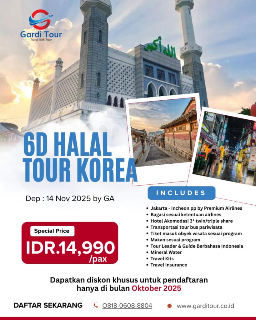 tour korea gardi