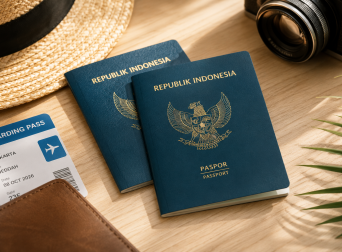 Ilustrasi Paspor Indonesia