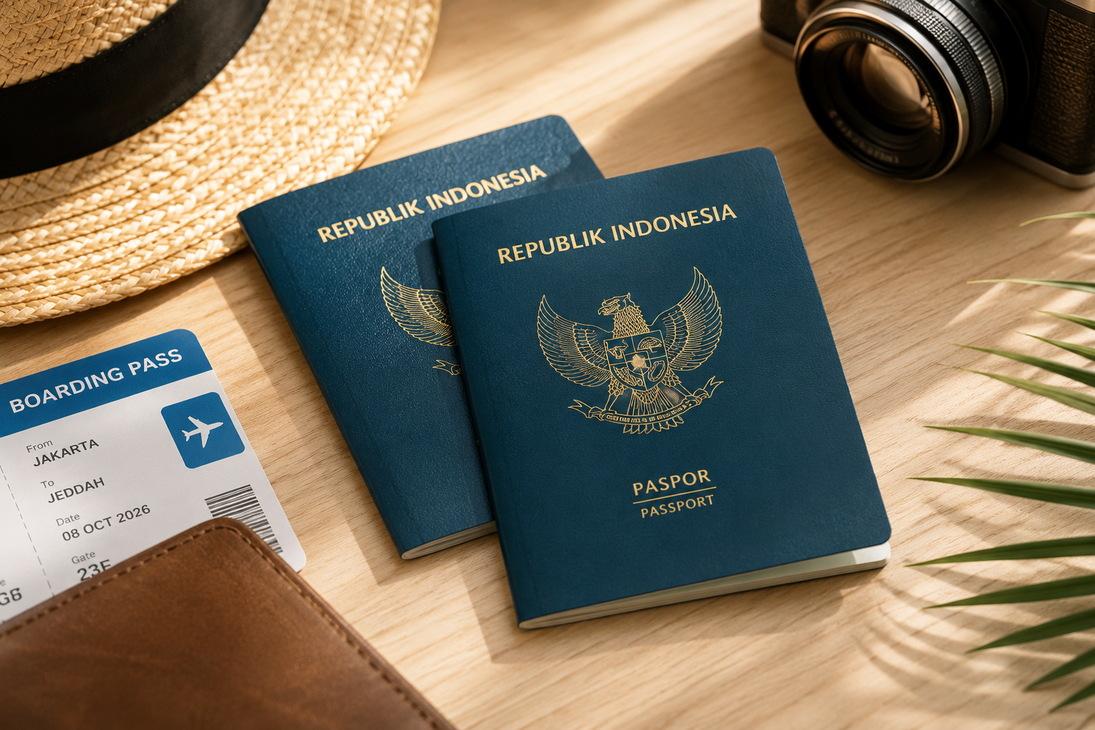 Ilustrasi Paspor Indonesia